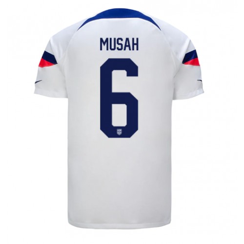 Fotballdrakt Herre forente stater Yunus Musah #6 Hjemmedrakt VM 2022 Kortermet